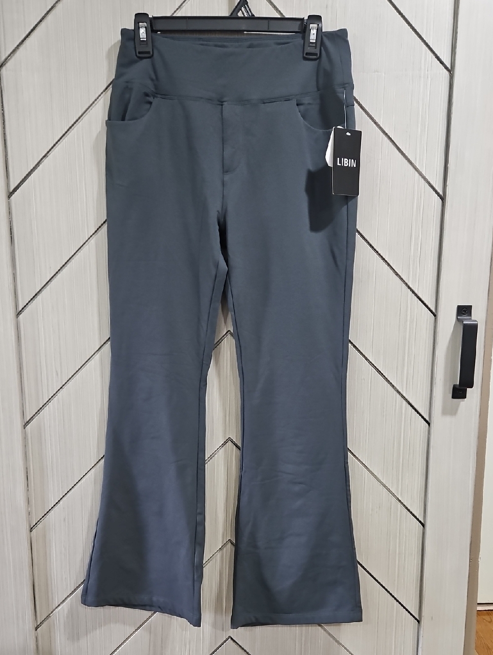 LIBIN Women's Slate Gray Boot Cut Pants